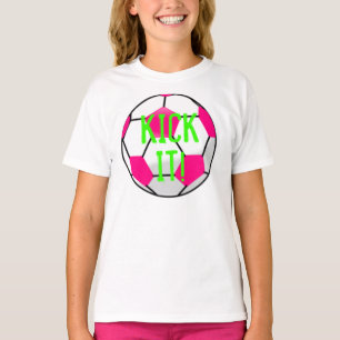 COUP-DE-PIED rose de ballon de football IL T-shirt