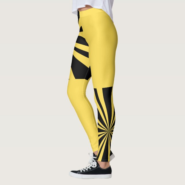 Coup de soleil jaune - Leggings répétés (Gauche)