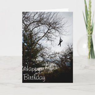 Coup sur la carte de voeux de joyeux anniversaire