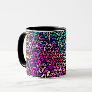 Coupe Abstraite de Mug Art en Verre