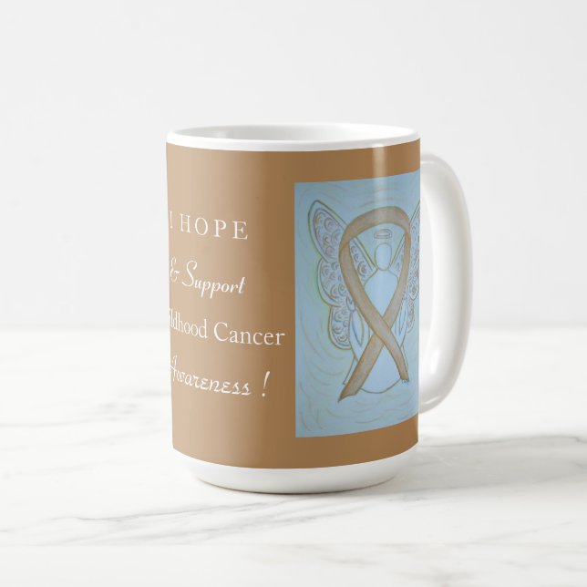 Coupe Angel ou Mug pour la sensibilisation au canc (Devant droit)