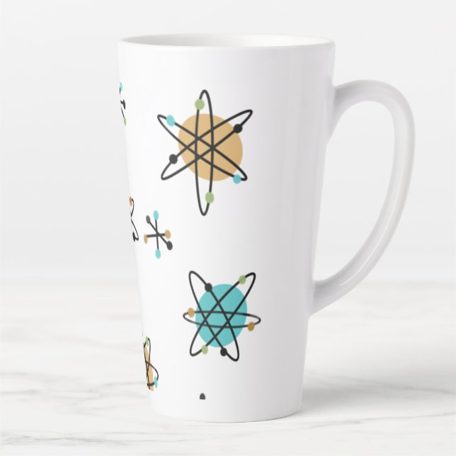 Coupe Atomique Latte Mug du milieu du siècle (Droite)