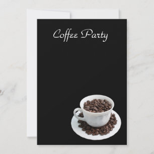 Coupe avec haricots à café