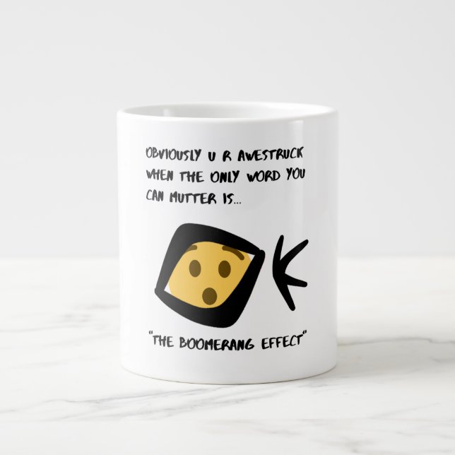 Coupe 'Awestruck' Fun Mug 20 oz Boomeranged Effet (Devant)