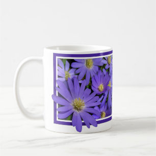 Coupe Blue Flowers Mug Café Coupe Blue Daisies