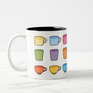 Coupe colorée et Motif de Mug Cute Lover À Café