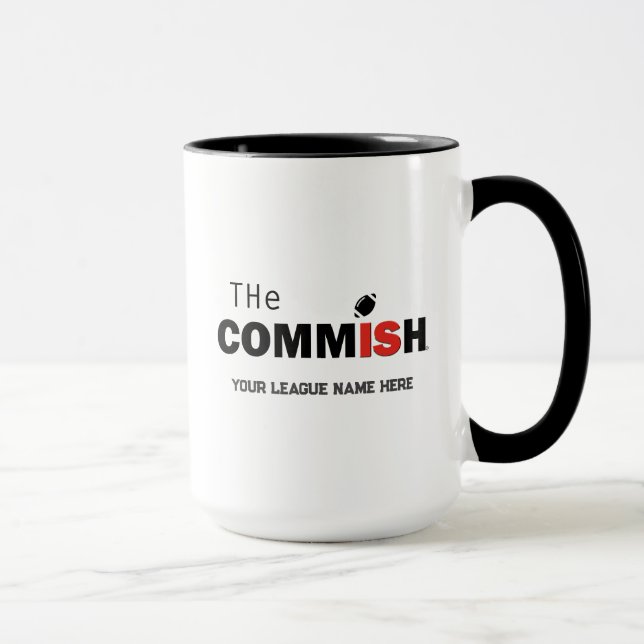 Coupe Commish Coffee Mug Custom Ajouter Nom de la  (Droite)