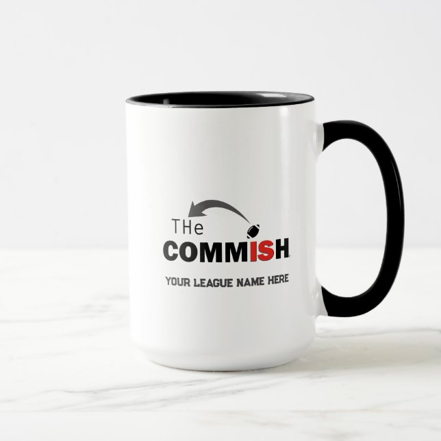 Coupe Commish Coffee Mug Custom Ajouter Nom de la  (Droite)