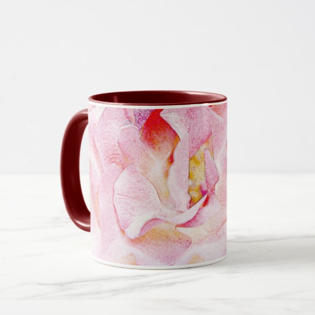 Coupe d'Art de la Mug Pétales de Rose (Devant gauche)