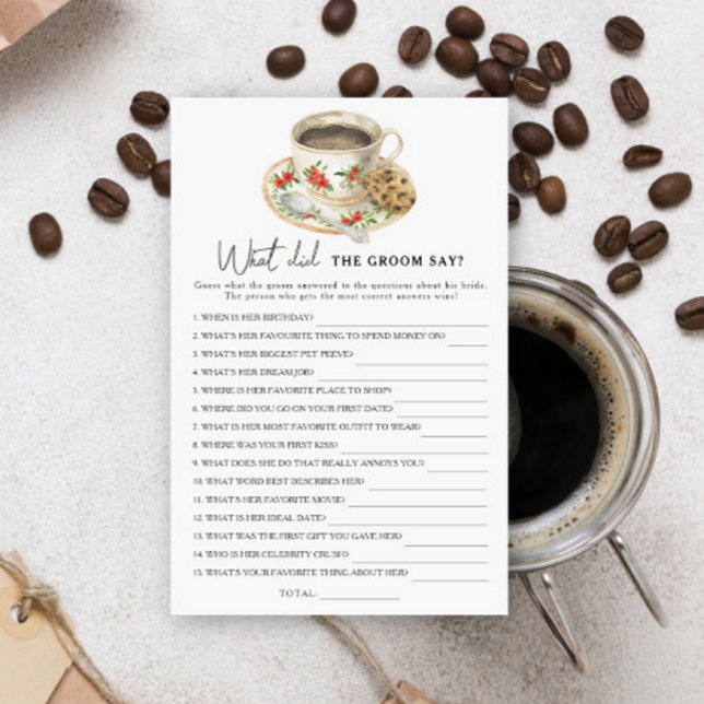 Coupe de café Douche nuptiale Que disait le marié (Créateur téléchargé)