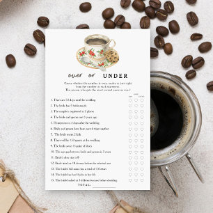 Coupe de café Douche nuptiale sur ou sous le jeu