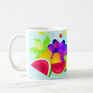 Coupe De Café Mug De Conception De Fruits Mélangés