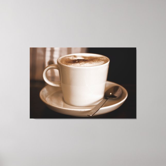 Coupe de café Sepia - Grande toile enveloppée (Recto)
