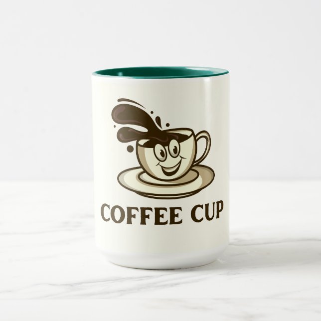 Coupe de café souriant - Mug de café jouant (Centre)