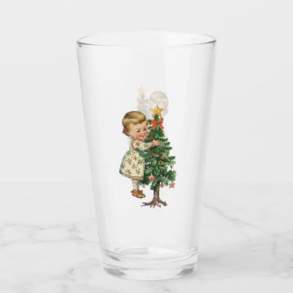 Coupe de Fille de Noël en verre