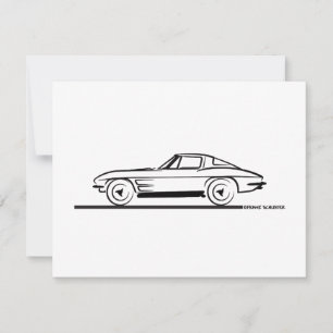 Coupe de la fenêtre à raccord de la corvette 1963