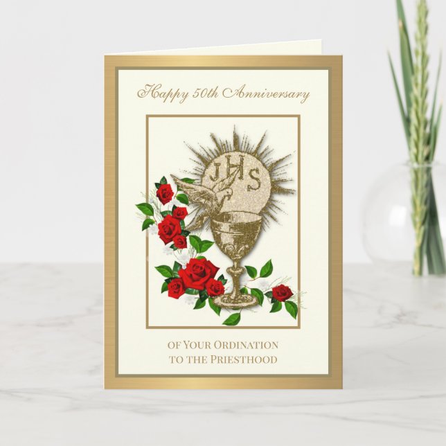 Coupe de l'ordination du 50e anniversaire Carte él (Devant)