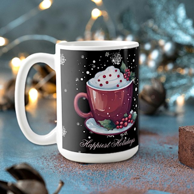 Coupe de Noël de la Mug de café au chocolat chaud (Christmas Cup of Hot Chocolate Coffee Mug)