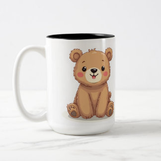 Coupe de tasse d'ours mignon