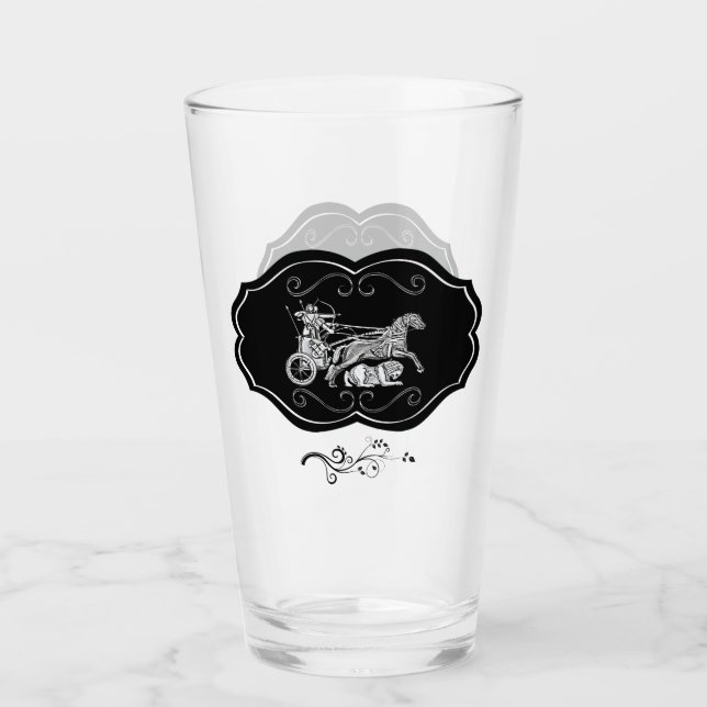 Coupe de verre des guerriers assyriens (Devant)