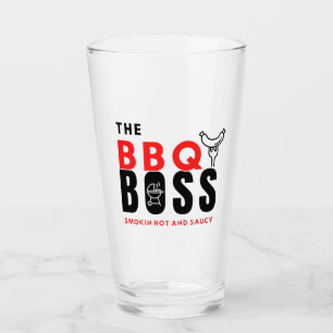 Coupe de verre Fête des pères BBQ Boss