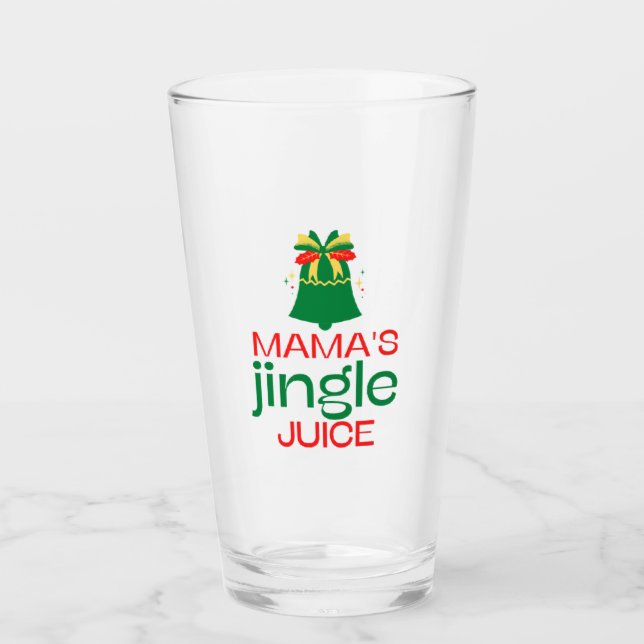 Coupe de verre Jingle Juice de Mama (Devant)