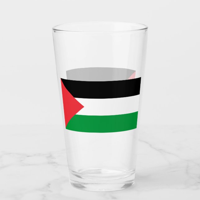Coupe de verre patriotique avec drapeau de la Pale (Devant)