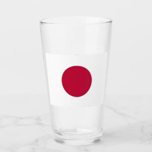 Coupe de verre patriotique avec drapeau du Japon