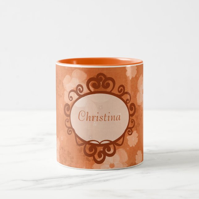 Coupe des fleurs d'automne de café Mug (Centre)