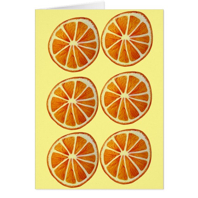 Coupe d'orange juteuse aquarelle art motif pop art (Devant)