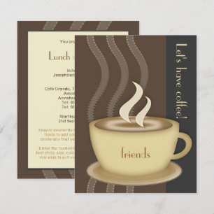 Coupe du Café Petite invitation personnalisée