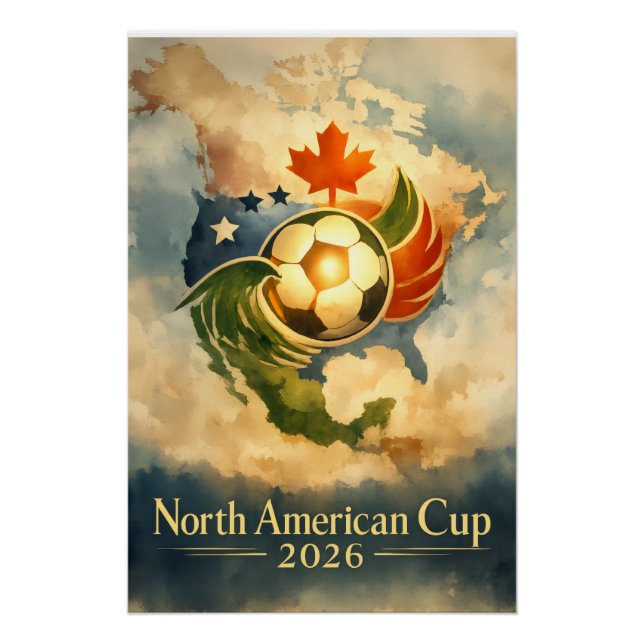 Coupe du Monde USA MX CA Beaux-Arts Art Mural  (Devant)