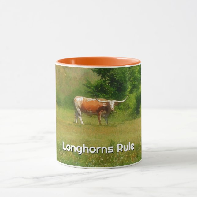 Coupe du Texas Longhorn Cow Farm Fan Mug (Centre)