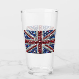 Coupe en verre aux couleurs britanniques