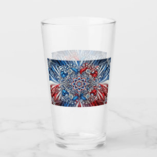 Coupe en verre aux couleurs françaises