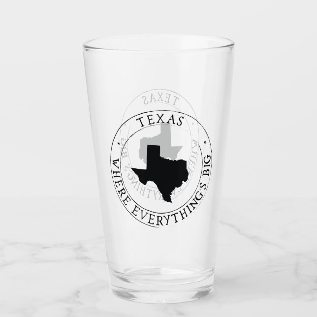 Coupe en verre de l'État du Texas (Devant)