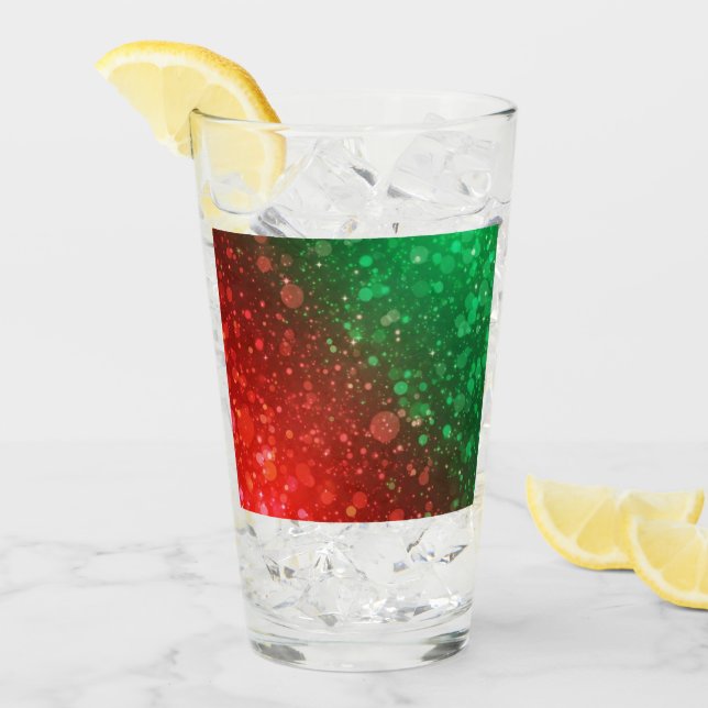 Coupe en verre de Noël (Devant glace)