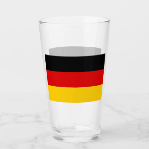 Coupe en verre patriotique avec drapeau d'Allemagn