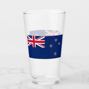 Coupe en verre patriotique avec drapeau de la Nouv