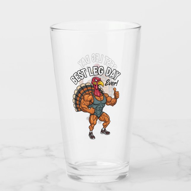 Coupe en verre pour la journée de Thanksgiving (Dos)