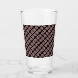 Coupe en verre RZ rose comme kaléidoscope art, noi