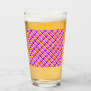 Coupe en verre RZ rose comme kaléidoscope art, rou