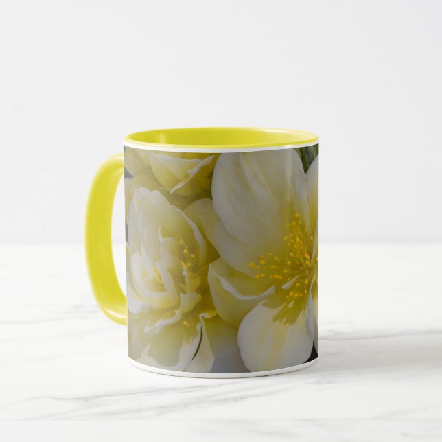 Coupe Floral Art Mug Fleurs Jaunes (Devant gauche)