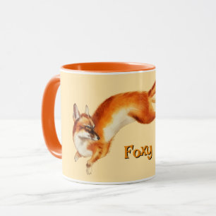 Coupe Foxy Mug Art Fox vintage