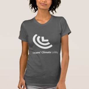 Coupe gris-foncé de dames de T-shirt de logo de