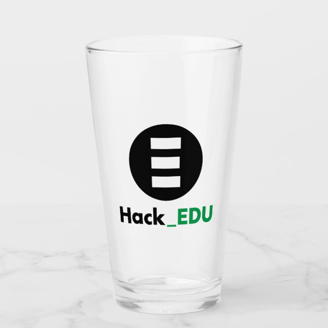 Coupe HackEDU de verre (Devant)