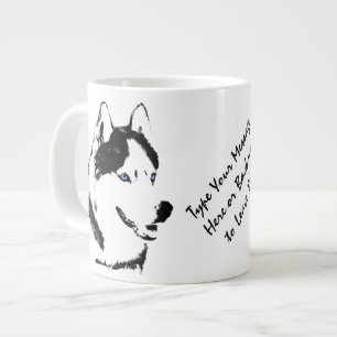 Coupe Husky Jumbo Mug Siberian Husky Personnalisée