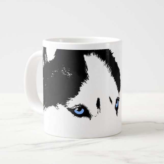 Coupe Husky Jumbo Mug Siberian Husky Personnalisée (Devant gauche)