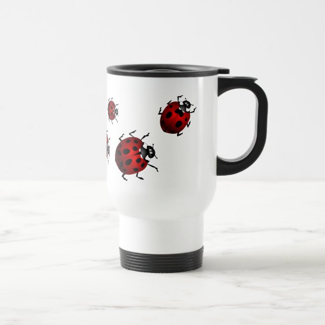 Coupe Ladybug Art Travel Mug Beer Glass Ladybug Cu (Droite)
