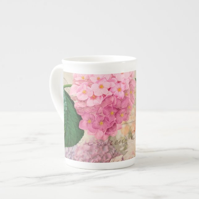 Coupe Redoute de Mug Hydrangea Rose (Devant gauche)